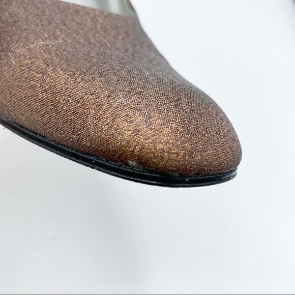 ‎Nina Metallic Copper Fabric Pumps Sz 7 - Picture 6 of 12